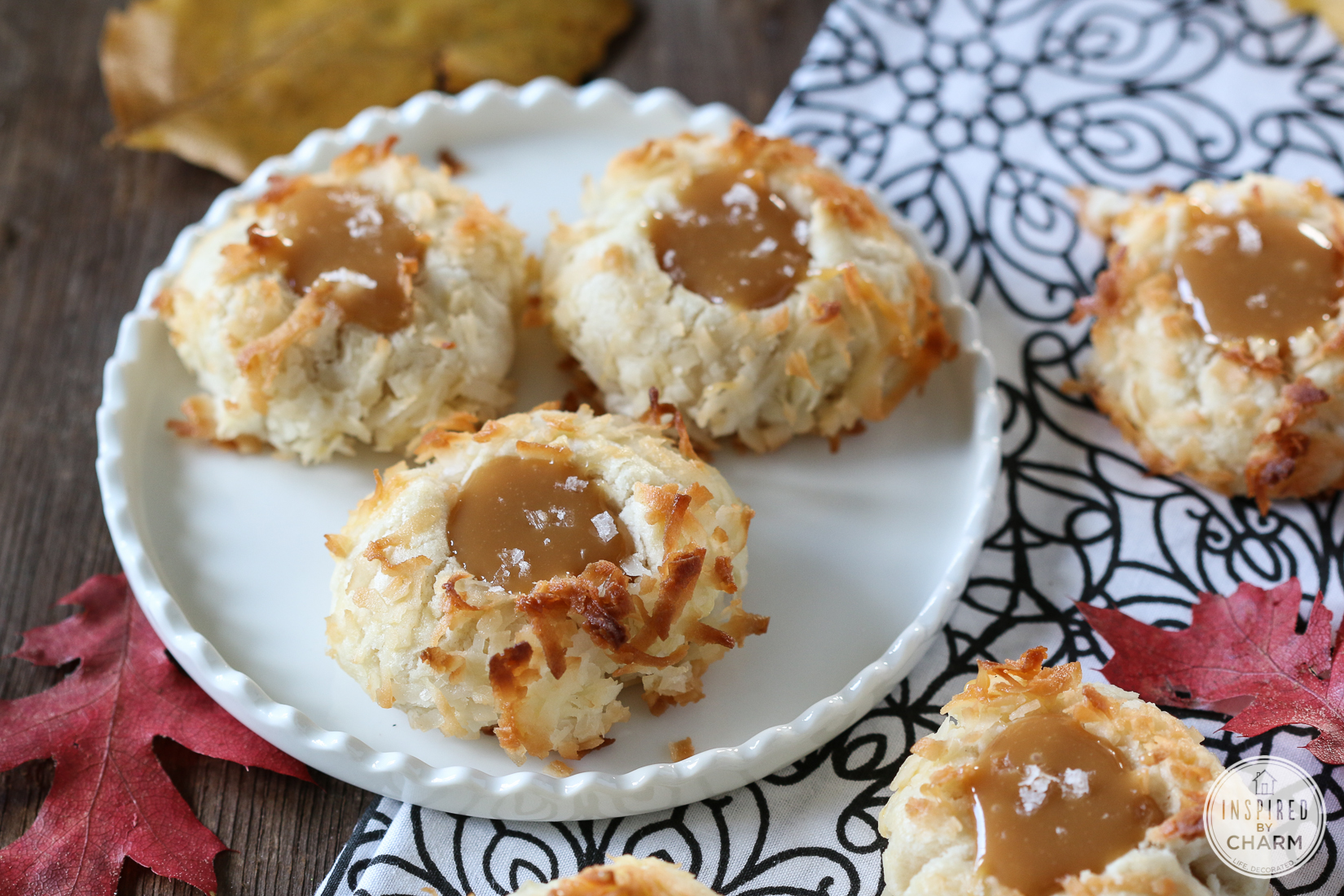 Salted Caramel Coconut Thumbprint Cookies: Sweet & Salty Perfection